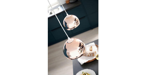 EINBAUKÜCHE   - Dunkelblau, Design, Holzwerkstoff - Novel