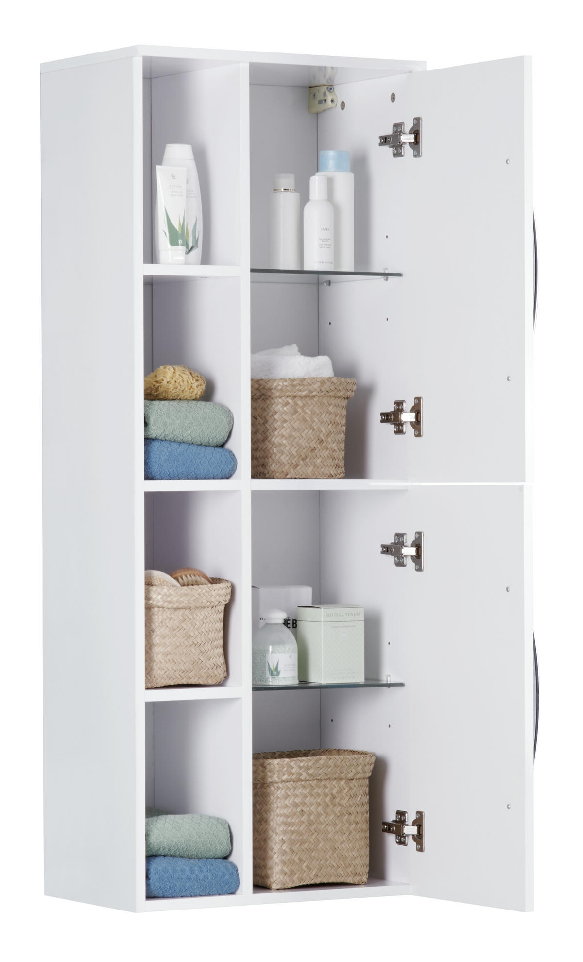 MIDI SKŘÍŇKA, bílá, 50/128/32 cm - bílá, Moderní, kompozitní dřevo (50/128/32cm) - Stylife