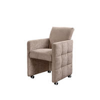 Scaun Cu Brațe din lemn, textil, material pe bază de lemn, bej - bej, Modern, plastic/lemn (64/90/72cm) - Livetastic