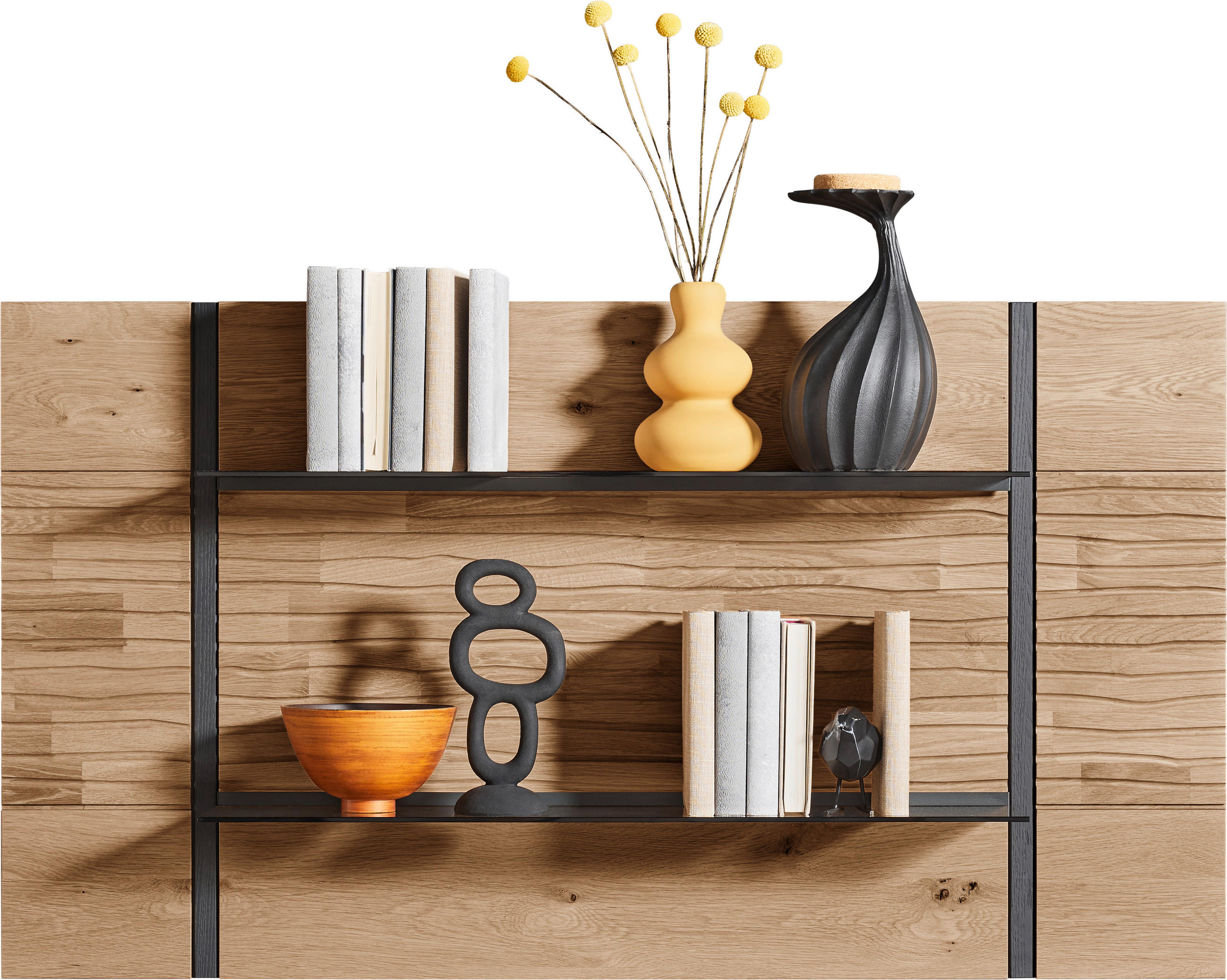 WANDPANEEL Eichefarben  139/77/22 cm  - Eichefarben, Natur, Glas/Holz (139/77/22cm) - Valnatura