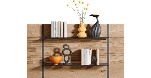 WANDPANEEL Eichefarben  139/77/22 cm  - Eichefarben, Natur, Glas/Holz (139/77/22cm) - Valnatura