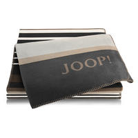 DOMÁCÍ DEKA, bavlna, 150/200 cm - šedá/barvy grafitu, Design, textil (150/200cm) - Joop!