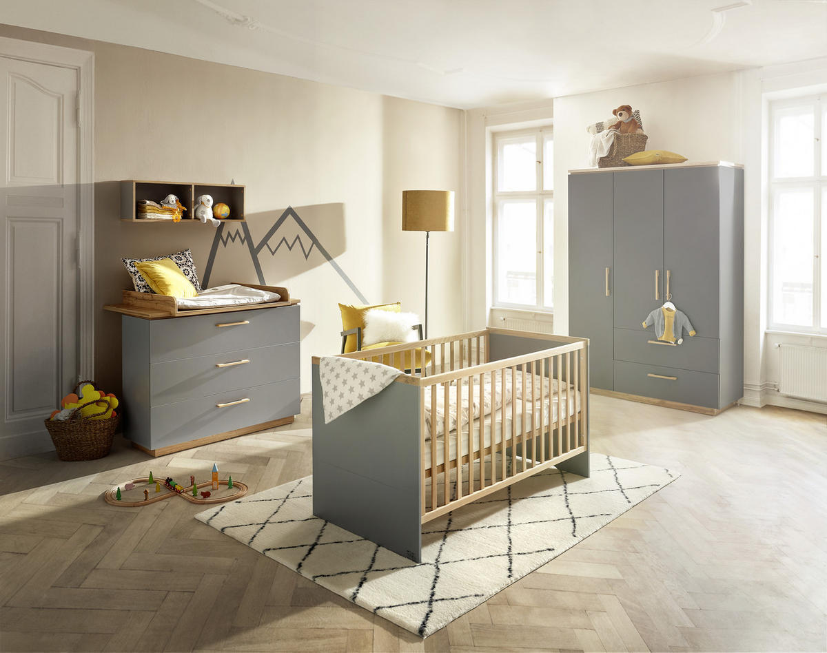 BABYUNTERSTELLREGAL Till Taupe  - Taupe, Design, Holzwerkstoff (36/89/32cm) - Jimmylee