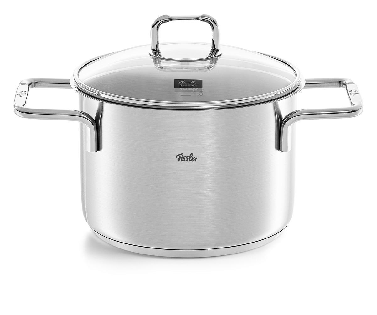 KOCHTOPFSET SatiTherm 5-teilig  - Edelstahlfarben, Basics, Metall - Fissler