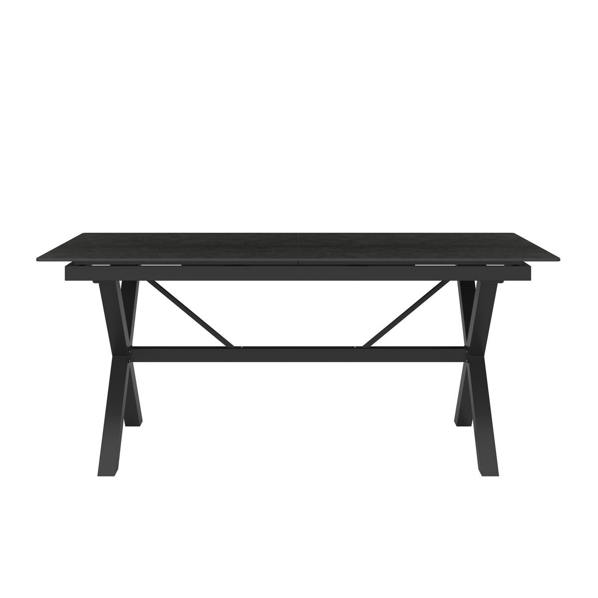 GARTENTISCH 180 -240/89/75 cm  - Anthrazit/Grau, MODERN, Kunststoff/Metall (180 -240/89/75cm) - Amatio