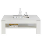 COUCHTISCH 120/75/43 cm rechteckig Weiß  - Weiß, KONVENTIONELL, Holzwerkstoff (120/75/43cm) - Hom`in