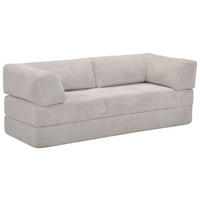 SCHLAFSOFA Cord Naturfarben  - Naturfarben, KONVENTIONELL, Textil/Metall (200/77/80cm) - Carryhome