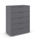 KOMMODE  in 80/100/43 cm  - Dunkelgrau, Design, Holzwerkstoff/Metall (80/100/43cm) - Carryhome