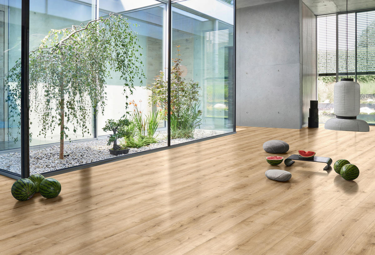DESIGNBODEN Modular ONE  per  m² - Eichefarben, Design, Holz (220/23.5/0,8cm) - Parador