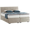 BOXSPRINGBETT 180/200 cm  in Hellgrau  - Wengefarben/Hellgrau, Konventionell, Holz/Textil (180/200cm) - Novel