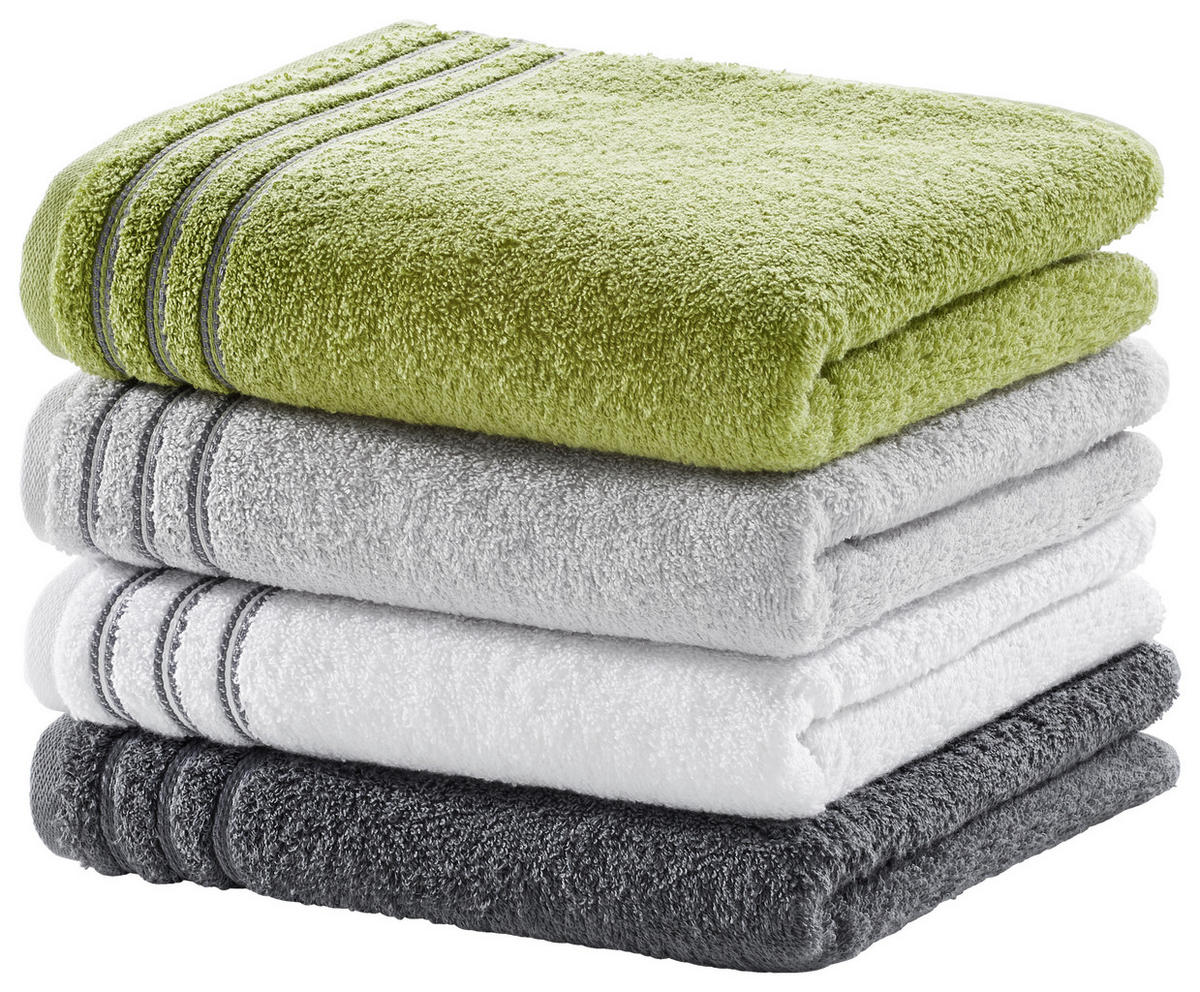 HANDTUCH 50/100 cm Grossetto Weiß  - Weiß, Basics, Textil (50/100cm) - Vossen