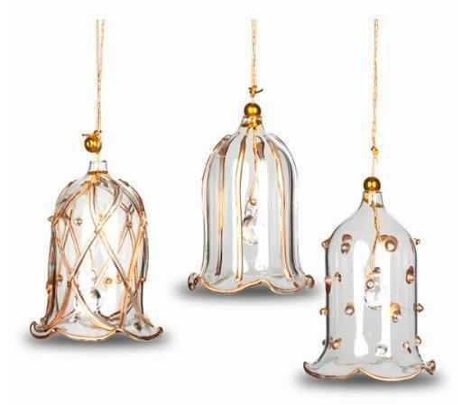 KROGLICA ZA BOŽIČNO JELKO - zlate barve/prozorno, Basics, steklo (16/11cm) - Villeroy & Boch