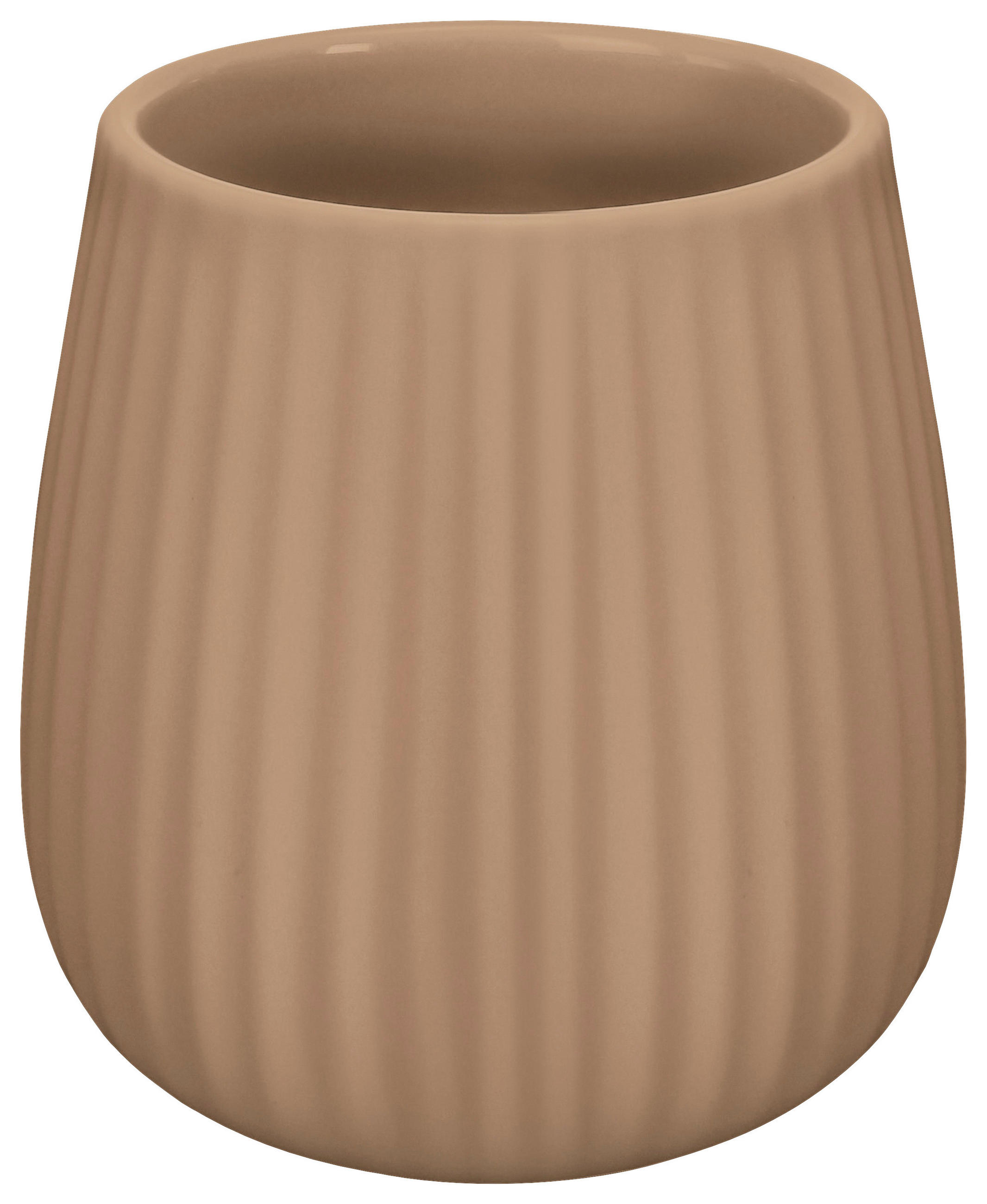 ZAHNPUTZBECHER Kunststoff  - Beige, Basics, Kunststoff (9.5/10.3/9.5cm) - Kleine Wolke