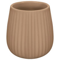 ZAHNPUTZBECHER Kunststoff  - Beige, Basics, Kunststoff (9.5/10.3/9.5cm) - Kleine Wolke