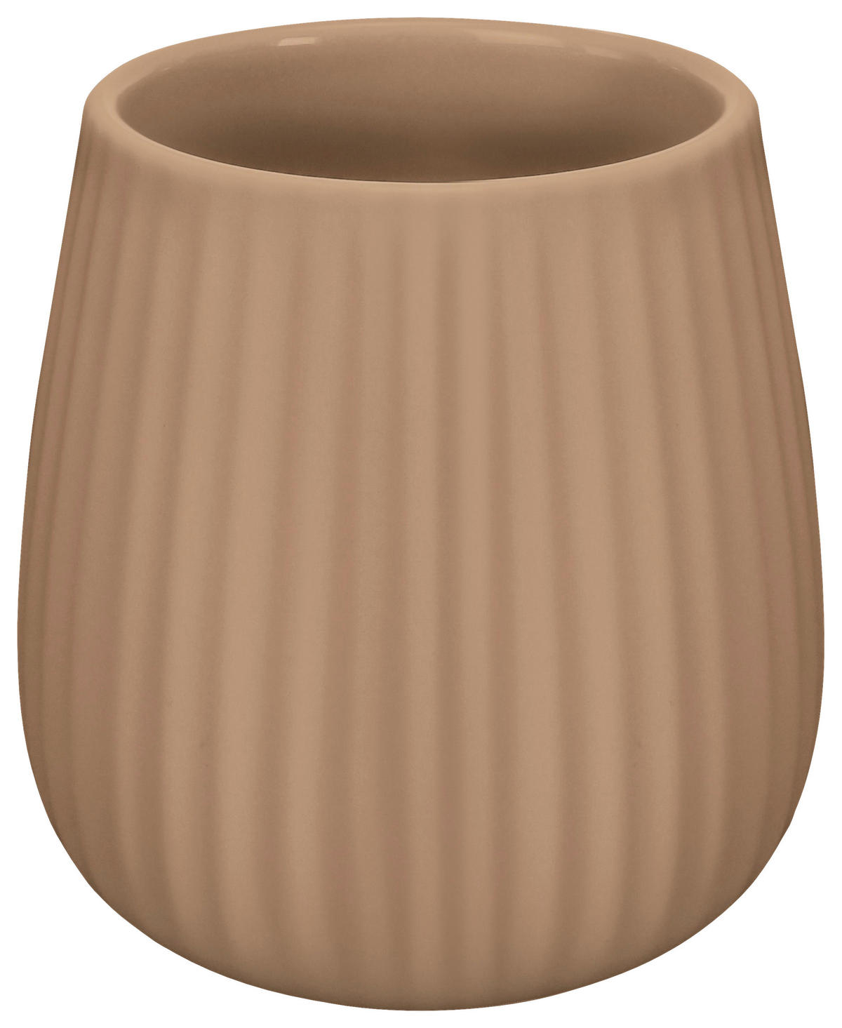 ZAHNPUTZBECHER Kunststoff  - Beige, Basics, Kunststoff (9.5/10.3/9.5cm) - Kleine Wolke