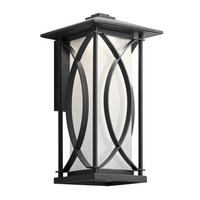 VÄGGLAMPA UTOMHUS - svart, Klassisk, metall/glas (20cm) - Elstead Lighting