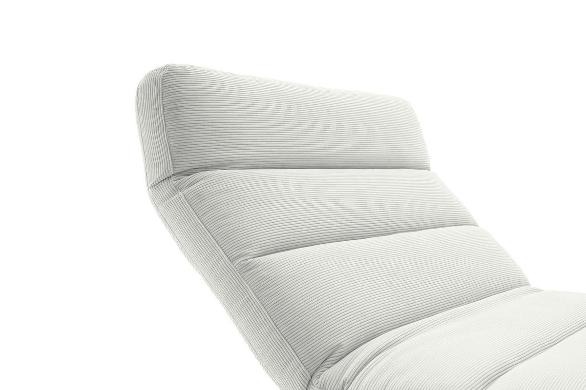RELAXLIEGE Feincord Silberfarben  - Silberfarben/Schwarz, Design, Textil/Metall (120/54-113/158-198cm) - Pure Home Lifestyle