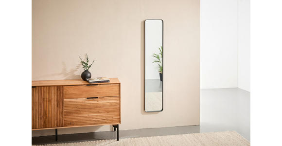 WANDSPIEGEL 30,5/150/3,5 cm  - Schwarz, Design, Glas/Metall (30,5/150/3,5cm) - Xora