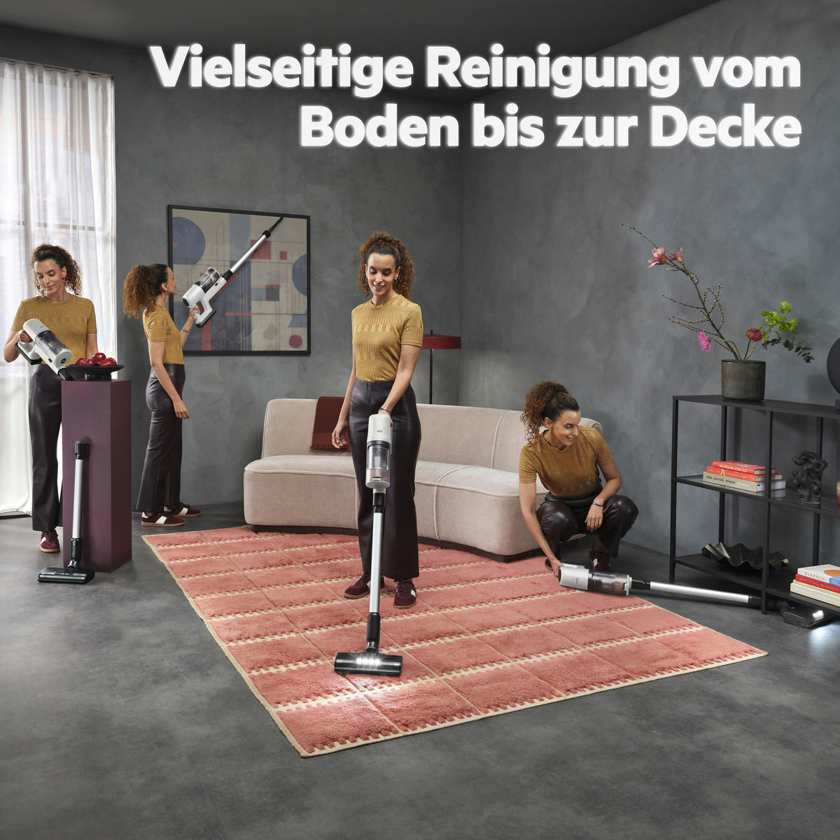 AKKU-BODENSTAUBSAUGER AP61CB21WS  - Dunkelgrau/Weiß, Basics, Kunststoff (25/106/26,2cm) - AEG