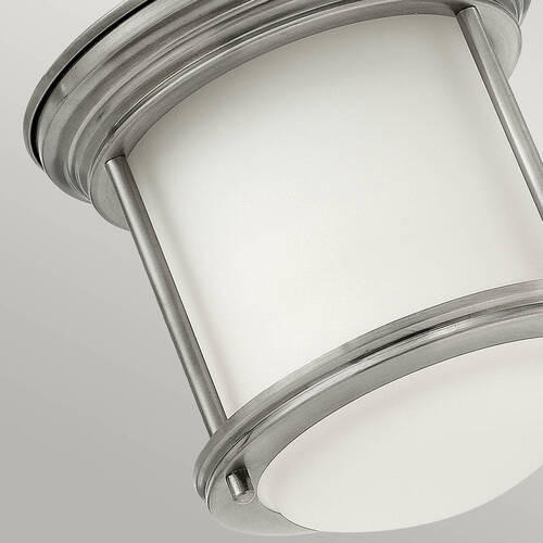 STROPNA SVETILKA Elstead Hadrian 19.6/18.5 cm   - barve niklja, Konvencionalno, kovina/steklo (19.6/18.5cm) - Elstead Lighting
