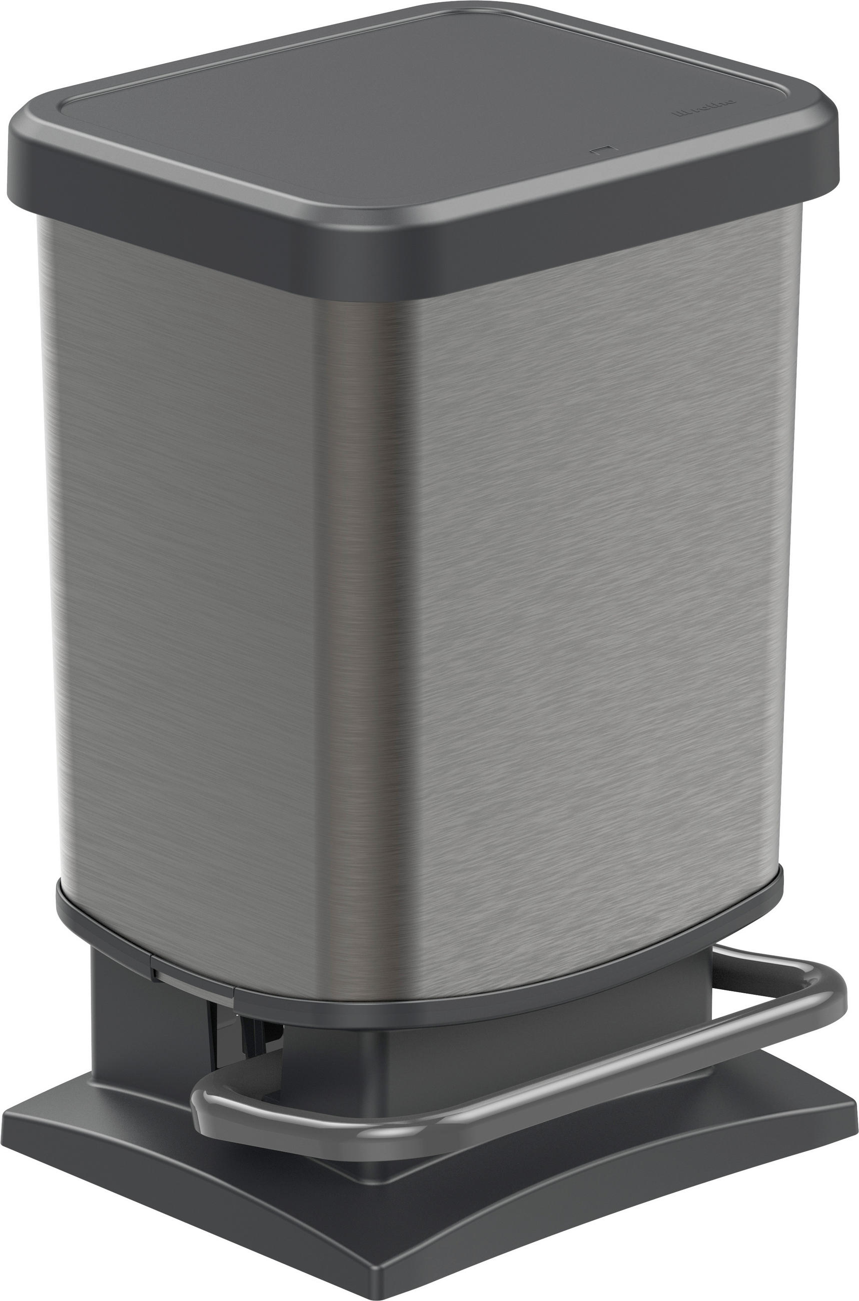 ABFALLEIMER 20 L  - Graphitfarben/Schwarz, Basics, Kunststoff (29,3/26,6/45,7cm) - Rotho