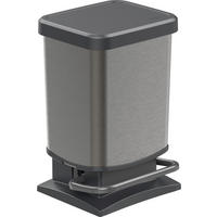 ABFALLEIMER 20 L  - Graphitfarben/Schwarz, Basics, Kunststoff (29,3/26,6/45,7cm) - Rotho