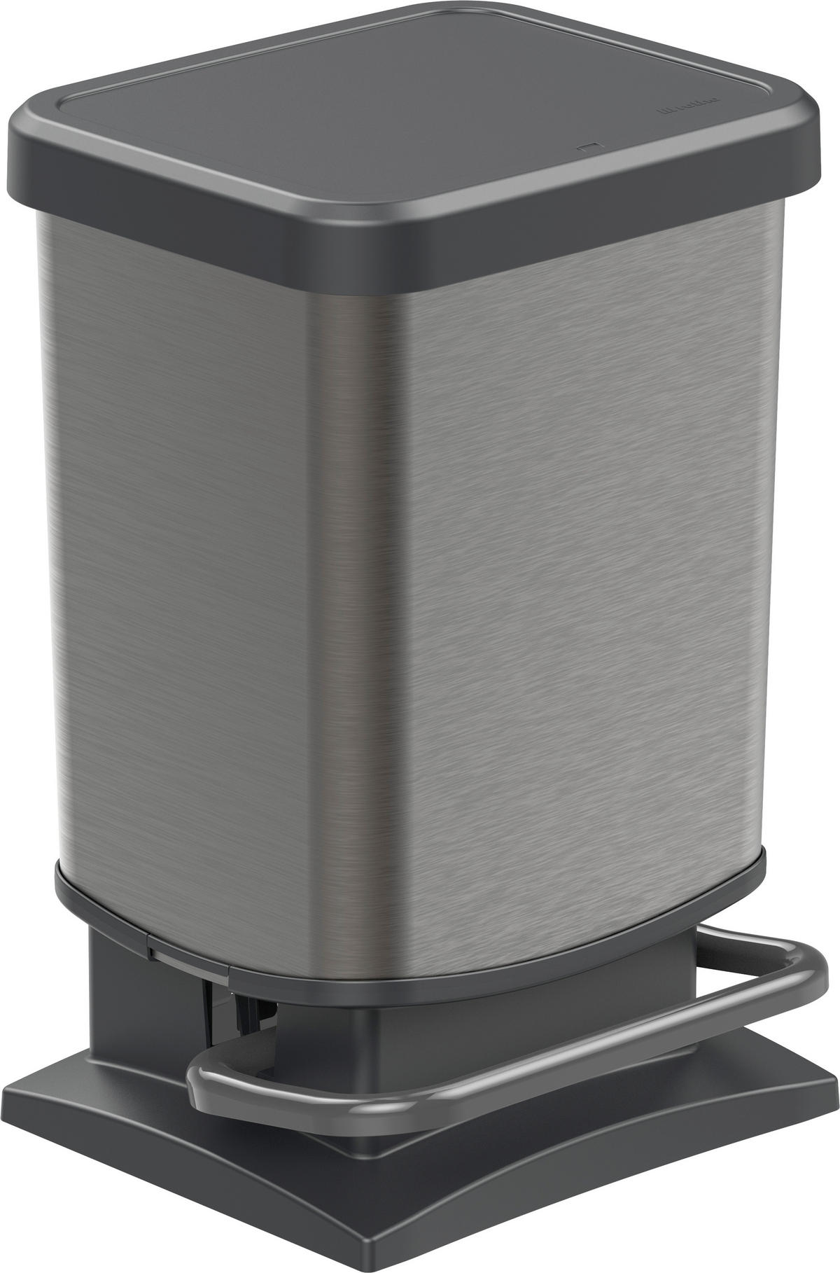 ABFALLEIMER 20 L  - Graphitfarben/Schwarz, Basics, Kunststoff (29,3/26,6/45,7cm) - Rotho