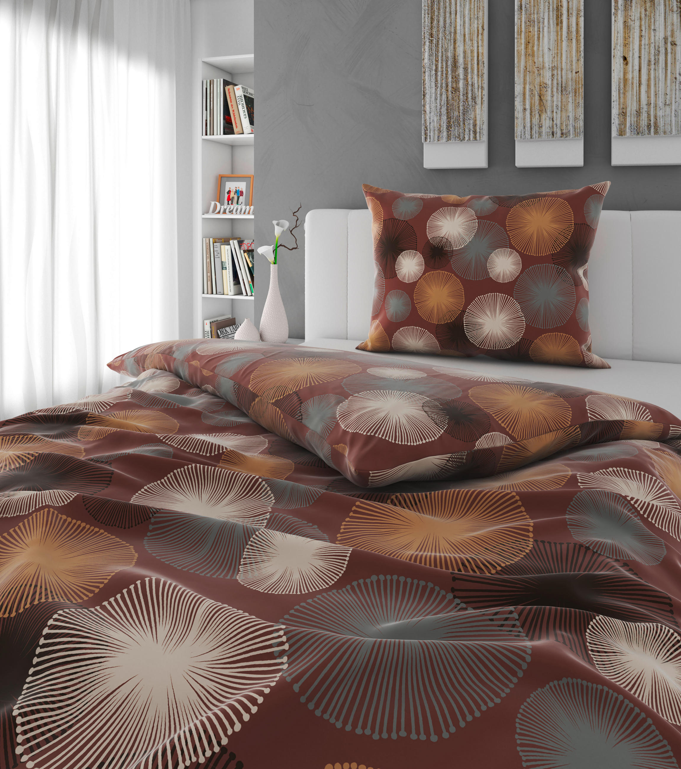 BETTWÄSCHE Satin 140/200 cm  - Braun, Textil (140/200cm) - Esposa