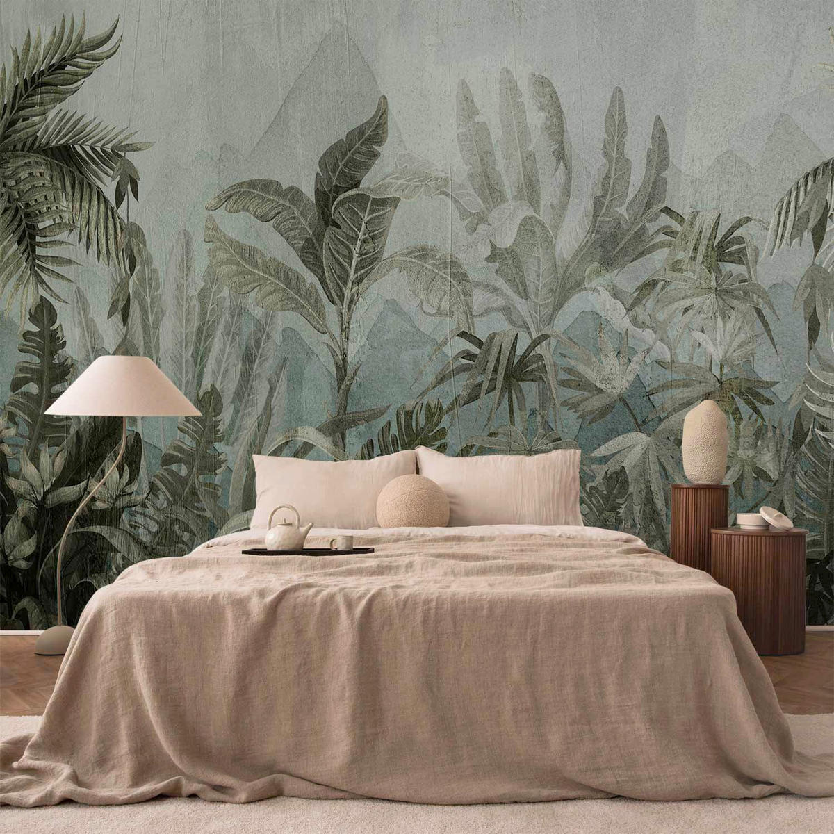 FOTOTAPETE  - Salbeigrün/Olivgrün, LIFESTYLE, Textil (100/70cm) - artgeist