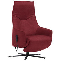 RELAXSESSEL in Leder Rot  - Anthrazit/Rot, Design, Leder/Metall (70/85/112cm) - Himolla Komfortklass