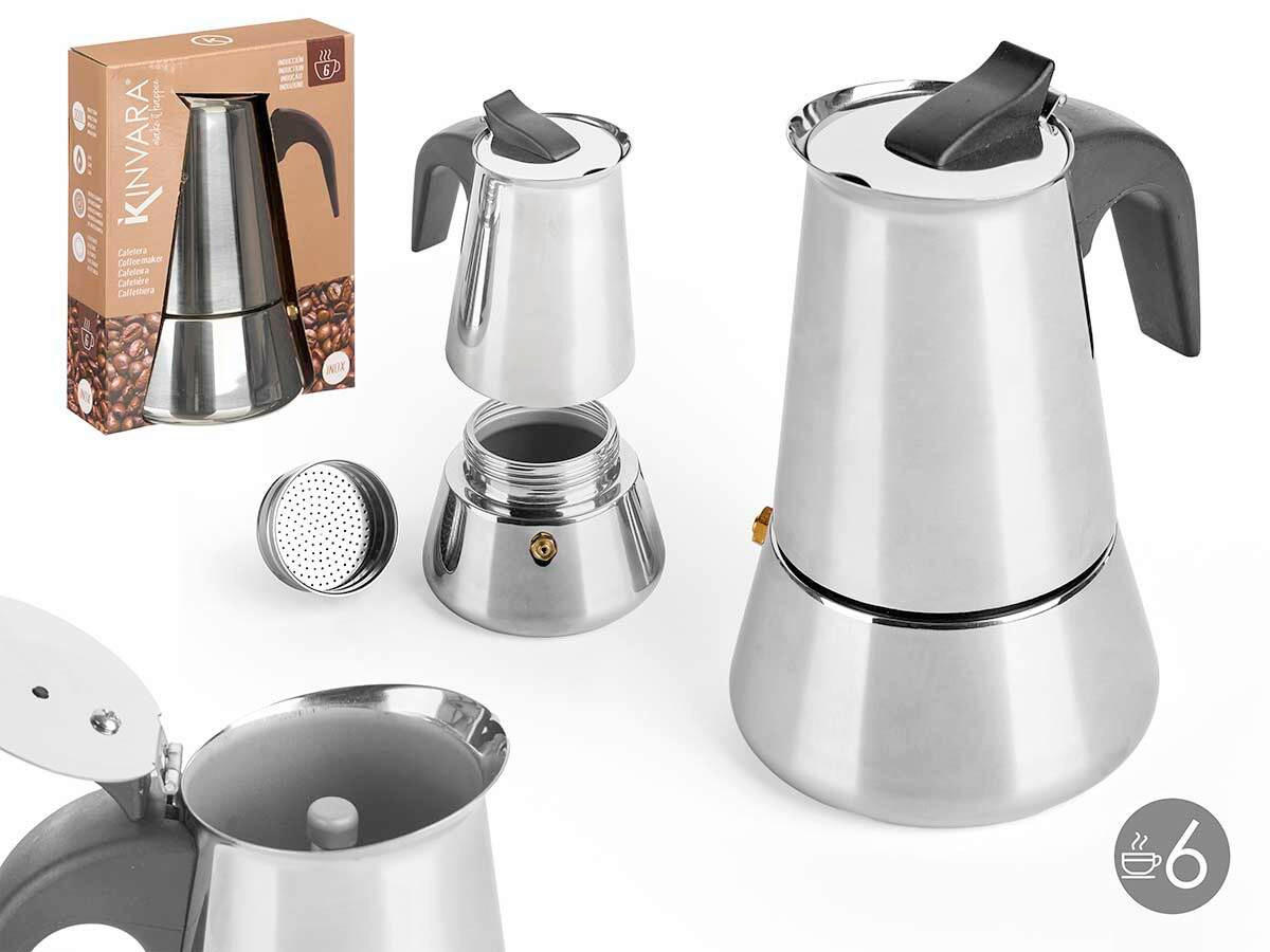 POSUDA ZA PRIPREMANJE KAVE KINVARA  - boje oplemenjenog čelika, Basics, metal/plastika (18,5/14/11cm)