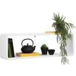 WANDBOARD in 80/17/25 cm Weiß  - Weiß, Basics, Holzwerkstoff (80/17/25cm) - Xora