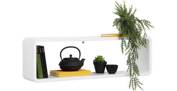 WANDBOARD in 80/25/17 cm Weiß  - Weiß, Basics, Holzwerkstoff (80/25/17cm) - Xora