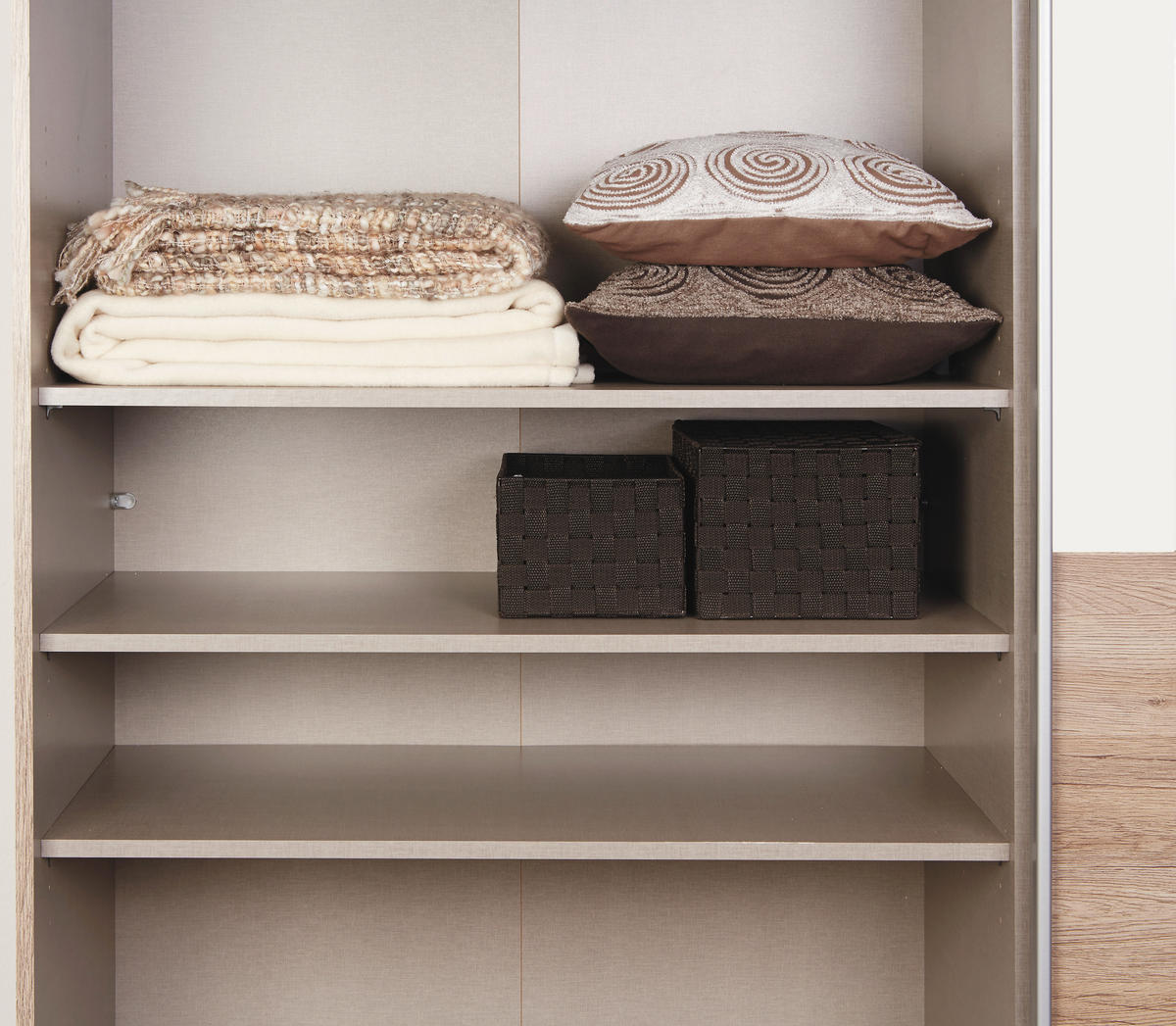 HYLLPLANSSET 88/1,6/48 cm   - grå, Basics, trämaterial (88/1,6/48cm) - Rauch Möbel