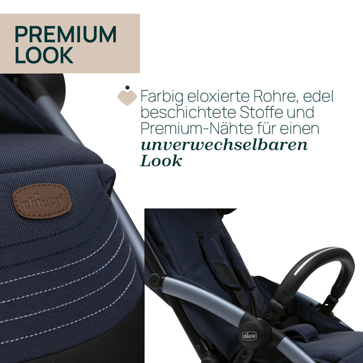 BUGGY GOODY XPLUS  - Blau, Basics, Textil/Metall (47/86/106cm) - Chicco