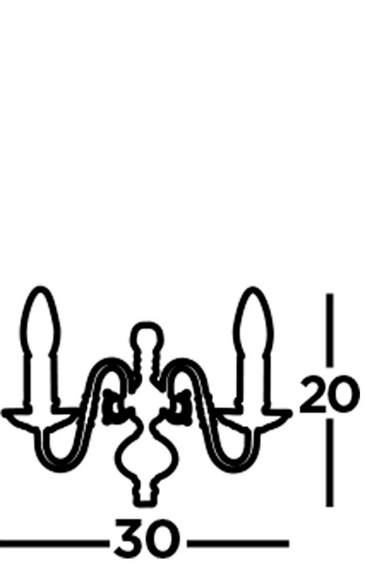 VÄGGLAMPA Flemish 30/20 cm   - mässingsfärgad, Basics, metall (30/20cm)
