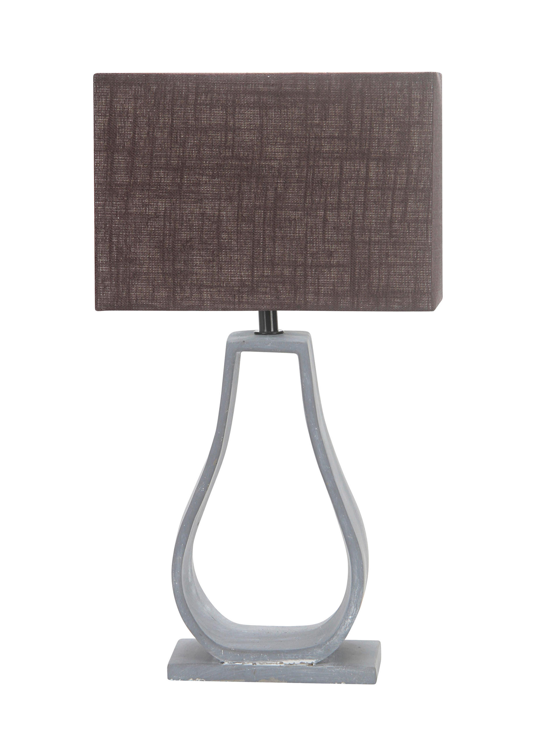 BORDSLAMPA 13/22.5/39.5 cm   - brun, Design, textil/sten (13/22.5/39.5cm)