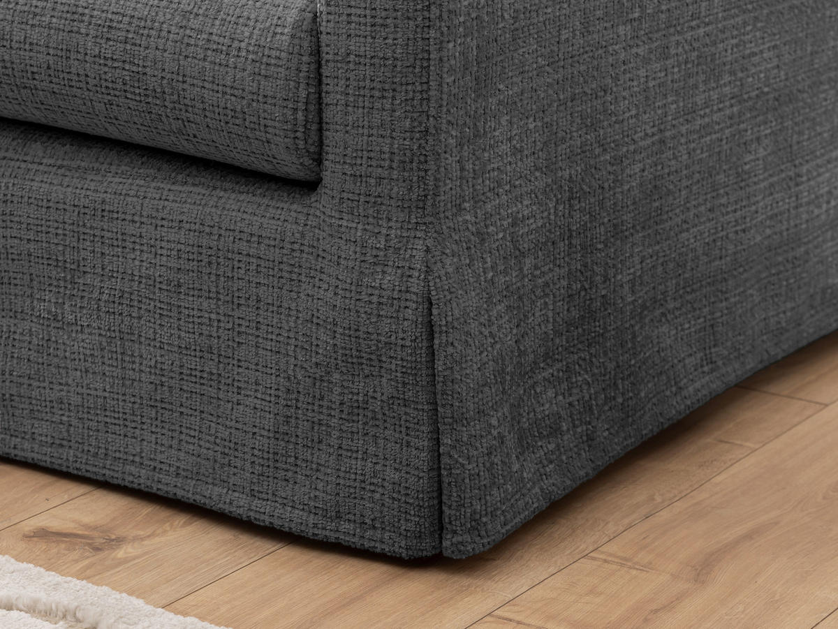 SESSELBEZUG - Dunkelgrau, Design, Textil (84/89/95cm) - P & B