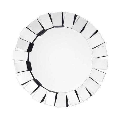 NÁSTĚNNÉ ZRCADLO 80/80/5 cm  - barvy stříbra, Basics, kov/sklo (80/80/5cm)