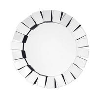 NÁSTĚNNÉ ZRCADLO 80/80/5 cm  - barvy stříbra, Basics, kov/sklo (80/80/5cm)