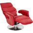 RELAXSESSEL Echtleder Relaxfunktion - Edelstahlfarben/Rot, Design, Leder/Metall (72/110/79cm) - Welnova RELAXSESSEL Echtleder Relaxfunktion - Edelstahlfarben/Rot, Design, Leder/Metall (72/110/79cm) - Welnova