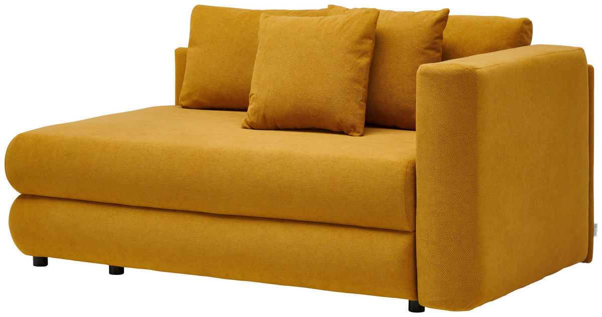 REKAMIÉ textil currysárga  - fekete/currysárga, Design, műanyag/textil (171/71-88/93cm) - Cantus