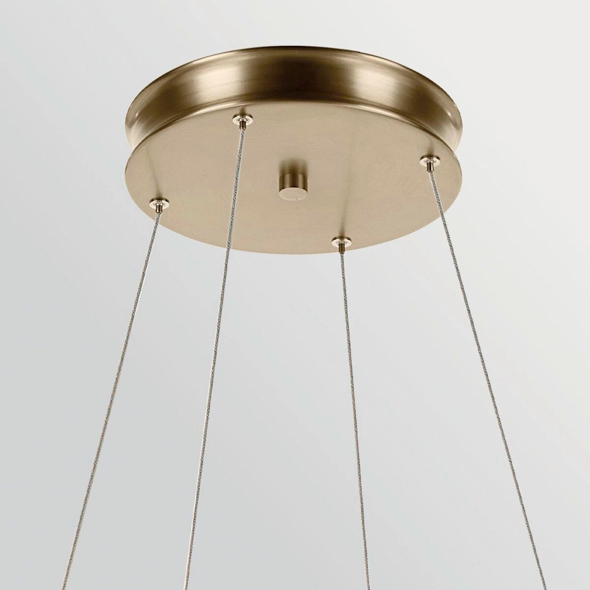 LED-HÄNGELEUCHTE Kichler 95/100,3 cm  - Champagner, Design, Metall (95/100,3cm) - Elstead Lighting