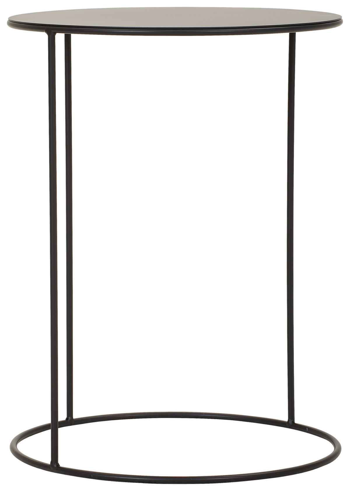 COUCHTISCH in Metall 38/38/50 cm  - Schwarz, Design, Metall (38/38/50cm) - MID.YOU