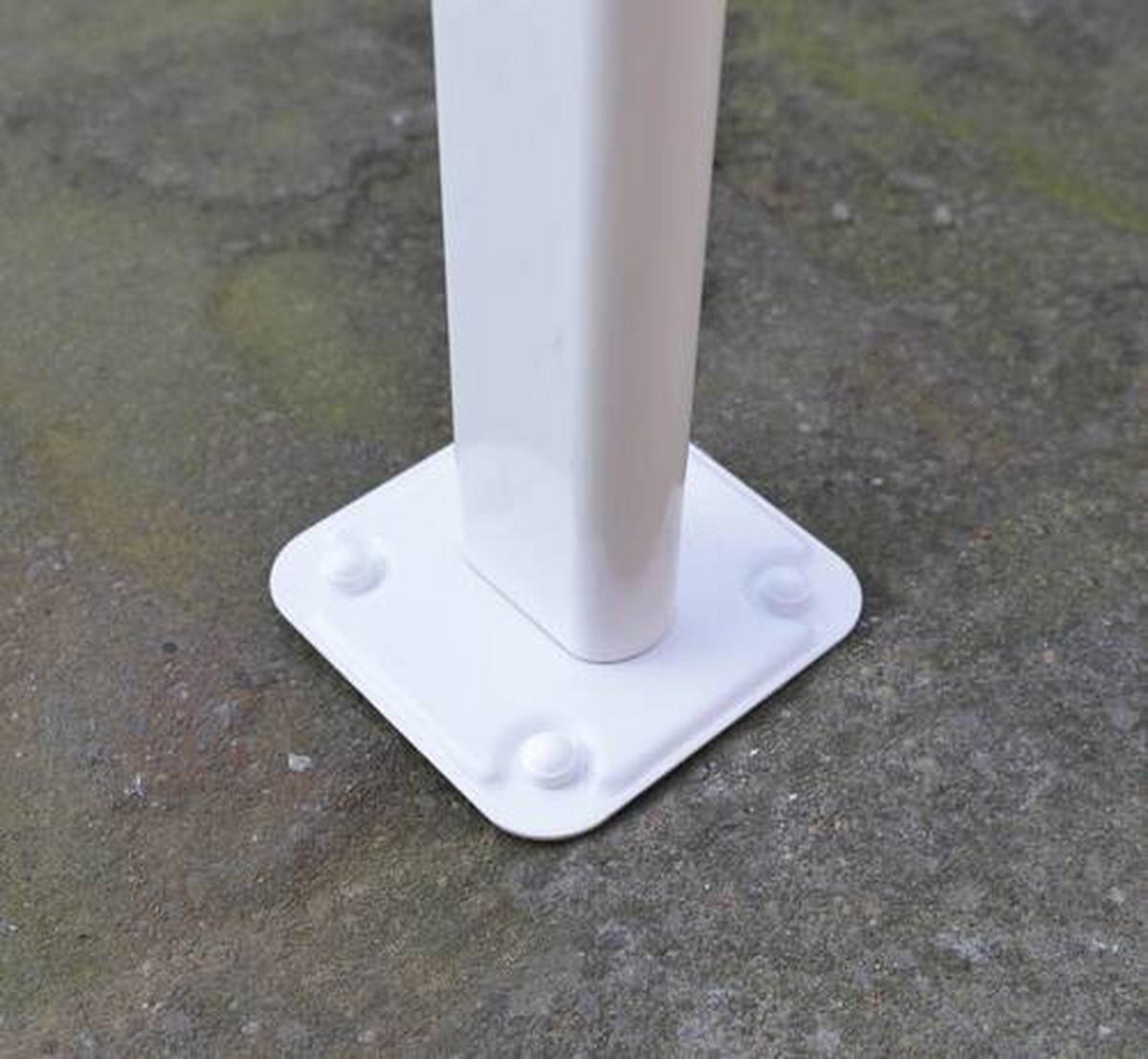 TERRASSENÜBERDACHUNG - Weiß, Basics, Metall (670/257/230cm) - Ambia Garden
