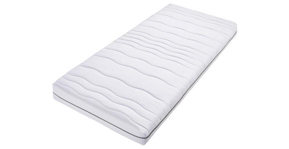 KOMFORTSCHAUMMATRATZE 90/200 cm Höhe ca. 18 cm  - Weiß, Basics, Textil (90/200cm) - Xora