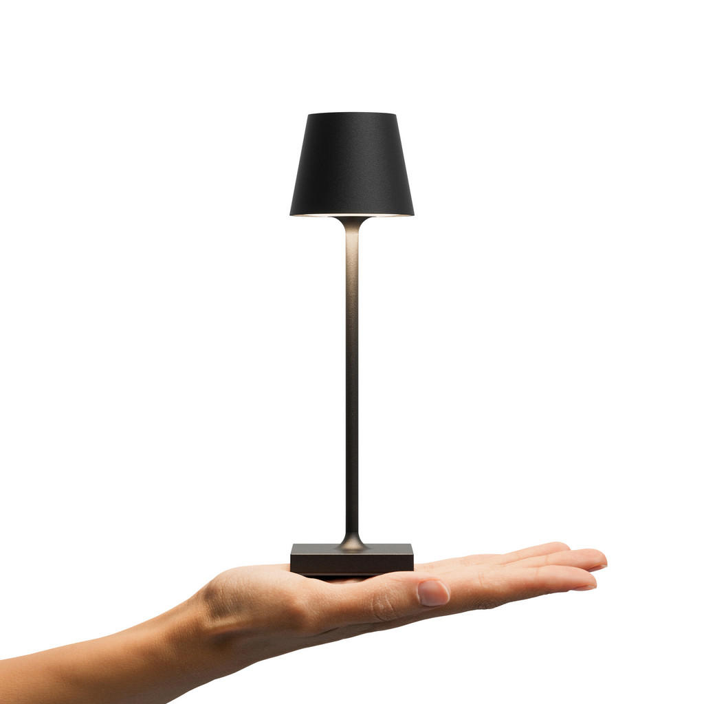 Thumbnail - Sigor Akku-Tischleuchte Nuindie, Schwarz, Metall, rund,rund, 5.6x21x5.6 cm, Lampen & Leuchten, Innenbeleuchtung, Leuchte...