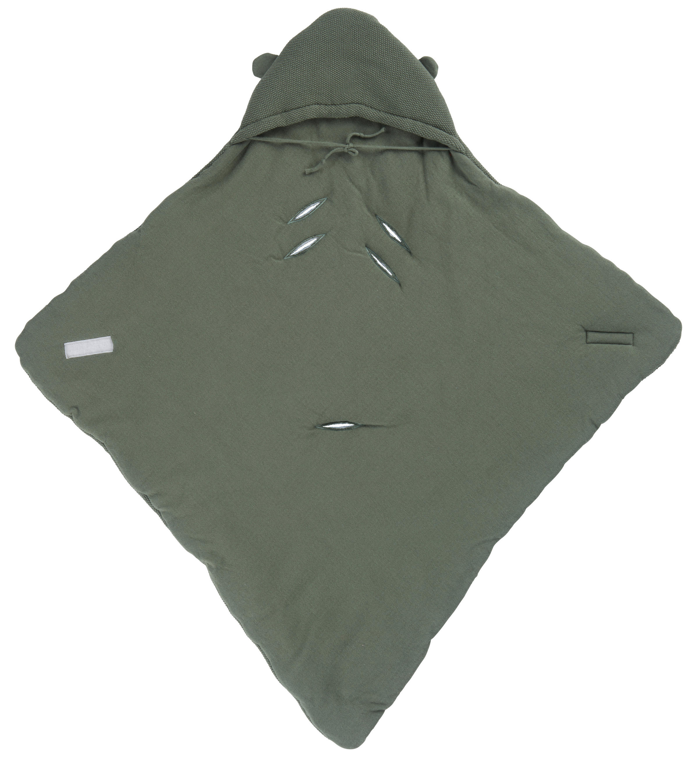 EINSCHLAGDECKE  100/110 cm  - Grau/Grün, Trend, Textil (100/110cm) - Avelia