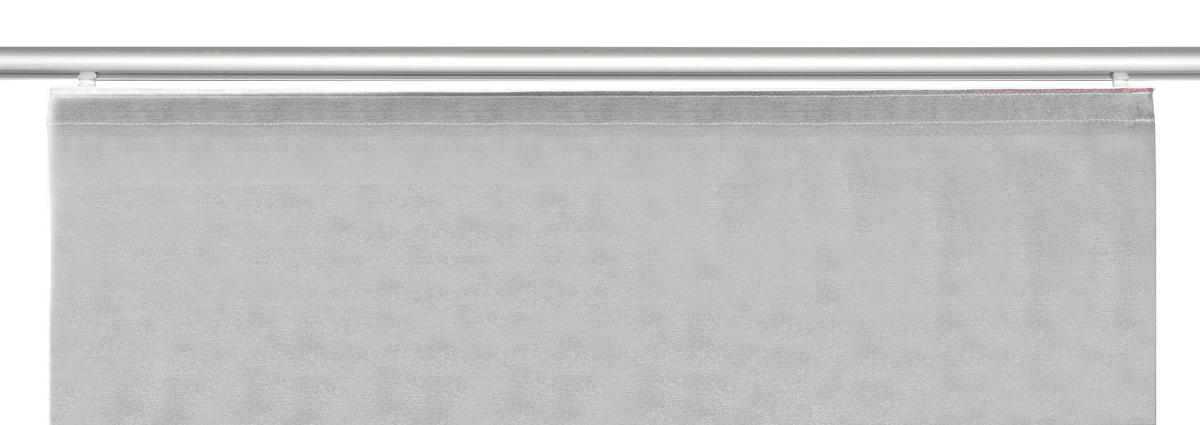 FLÄCHENVORHANG ROM, 5-TLG. in Weiß halbtransparent  - Weiß, MODERN, Textil (60/245cm)