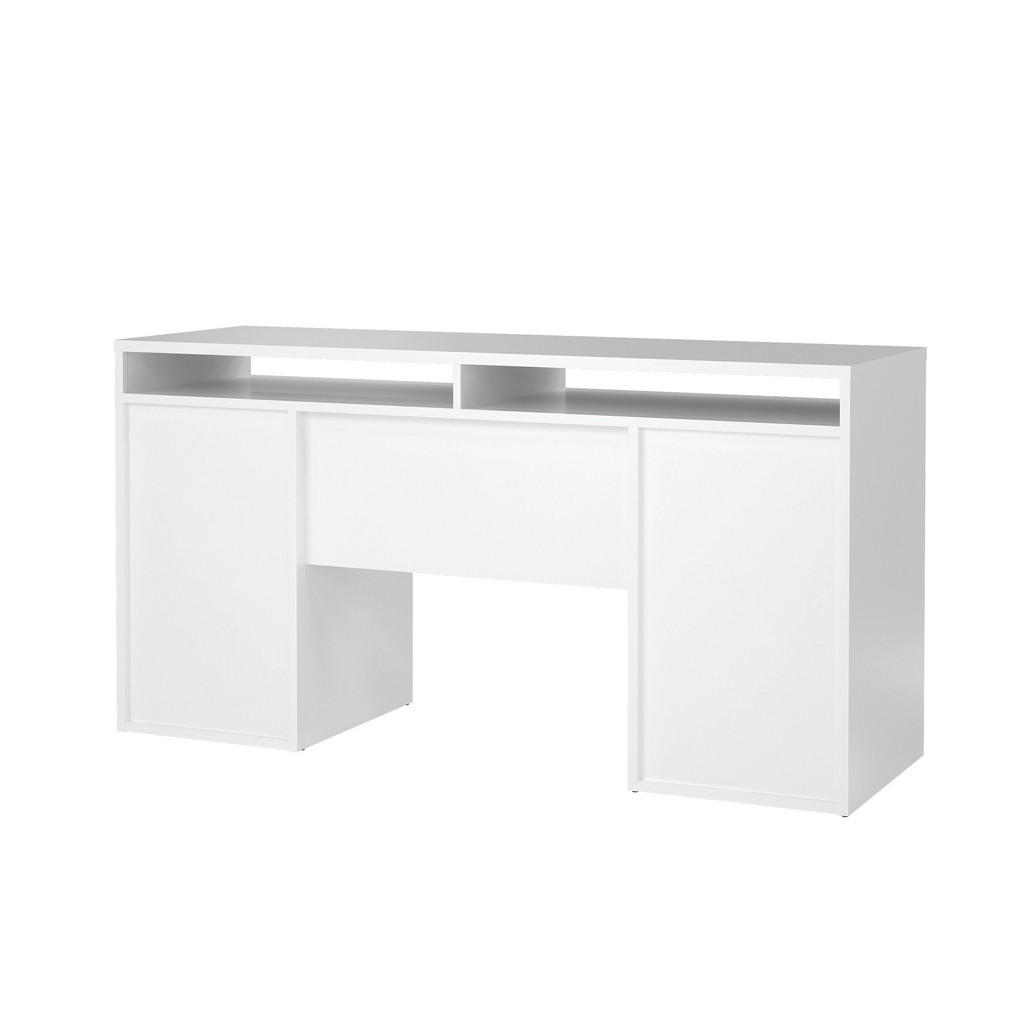 Thumbnail - Mid.you Schreibtisch, Weiß Hochglanz, Holzwerkstoff, 2 Schublade(n) Schubladen, rechteckig, 48.2x77.4x149 cm, Stauraum, ...